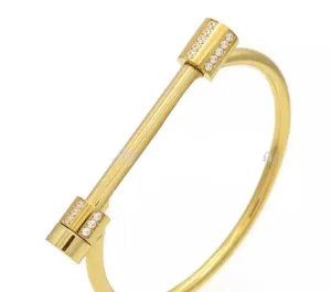 Horseshoe D Shape Rhinestone Bracelet