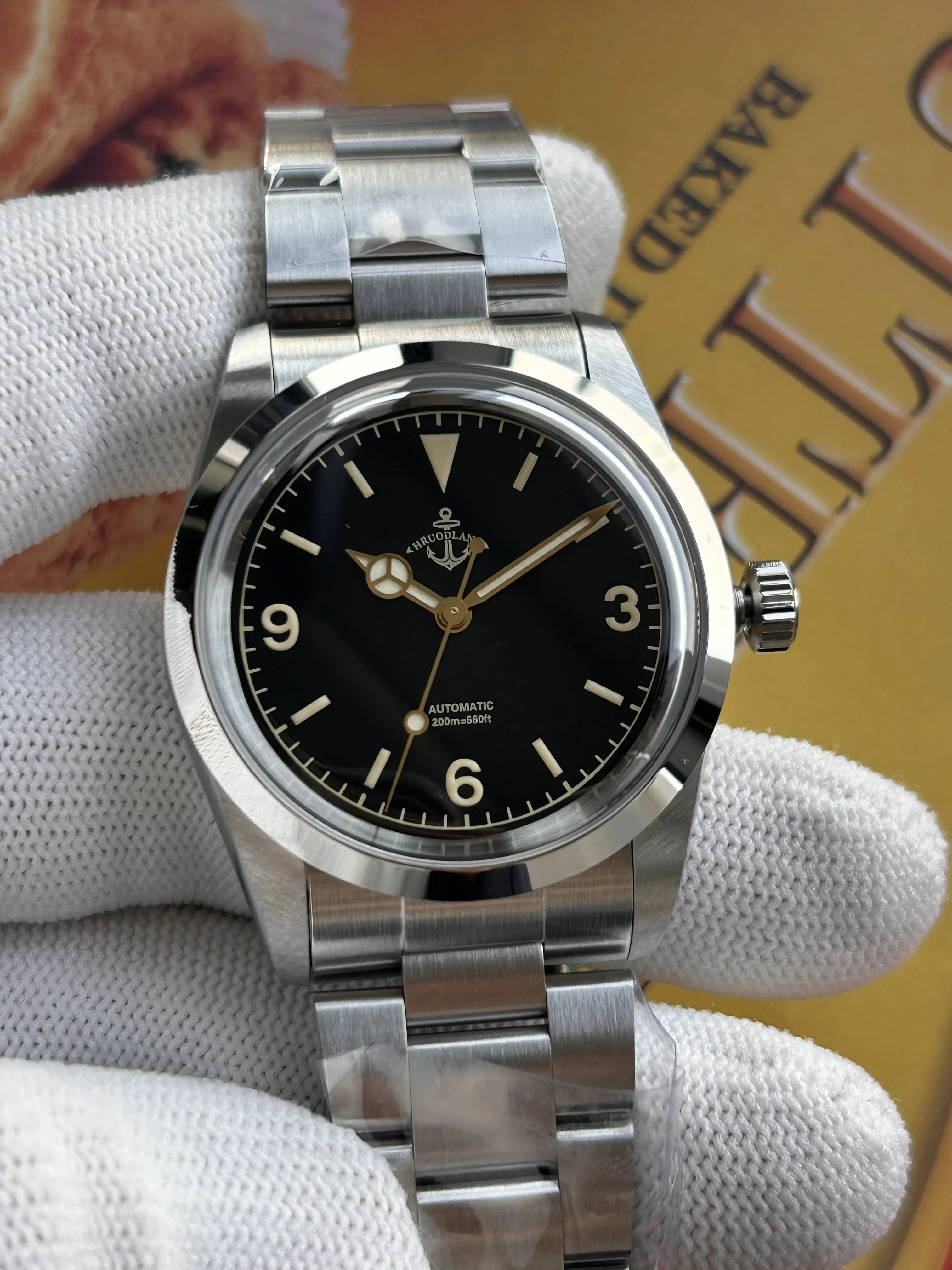 Hruodland 36mm NH38 Vintage Men Watch F029