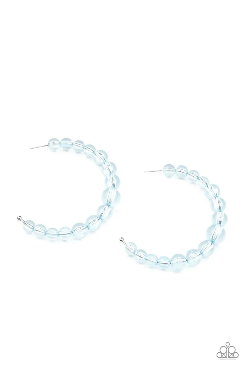 In the Clear Blue Paparazzi Earrings