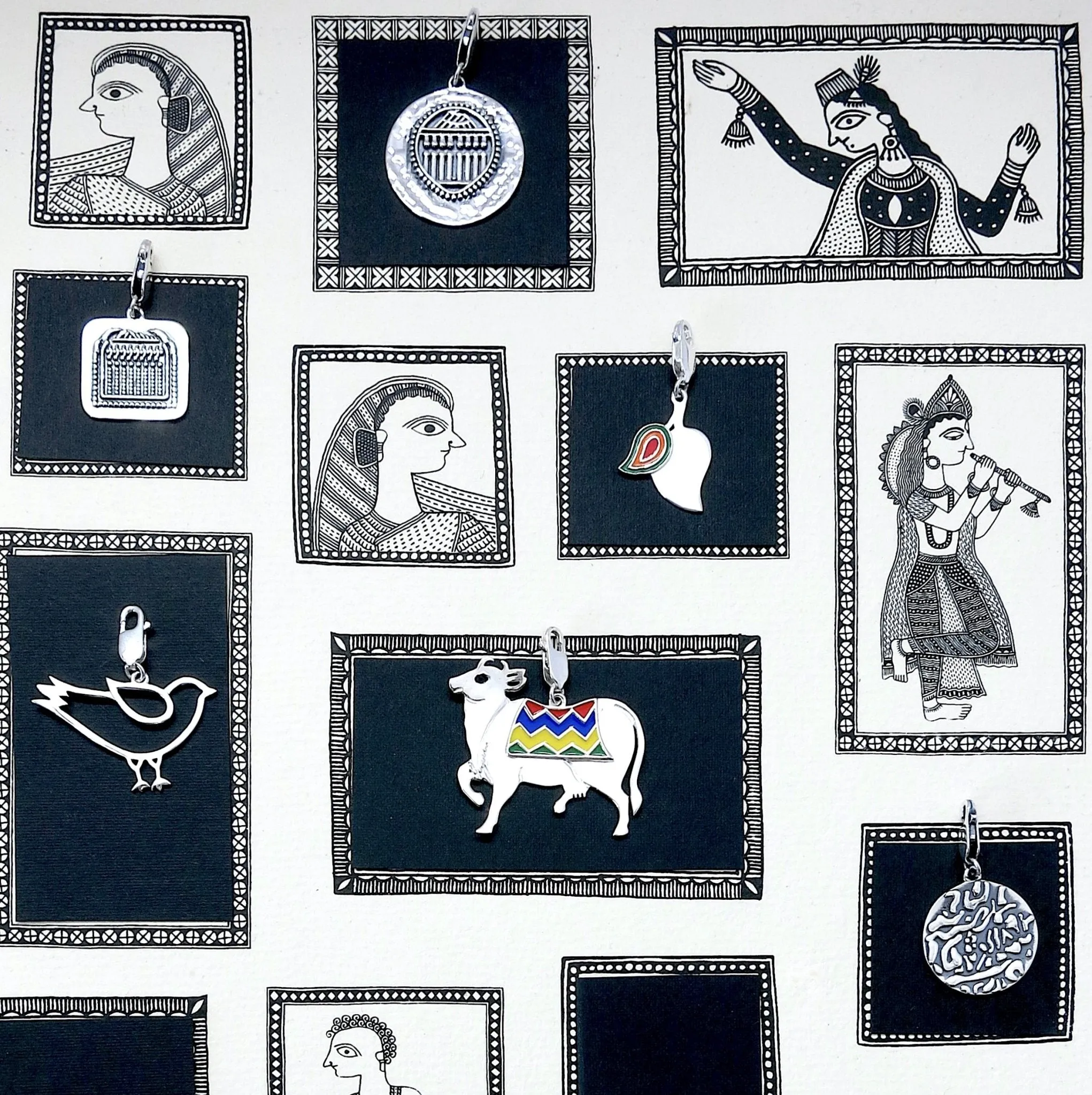 Indian folk art charms