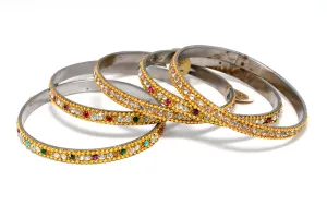 Indian Pakistani Rhinestone Bangles