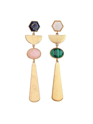 Irregular Geometric Long Earrings