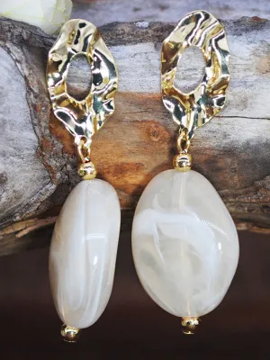Irregular Geometric Resin Candy Colored Earrings