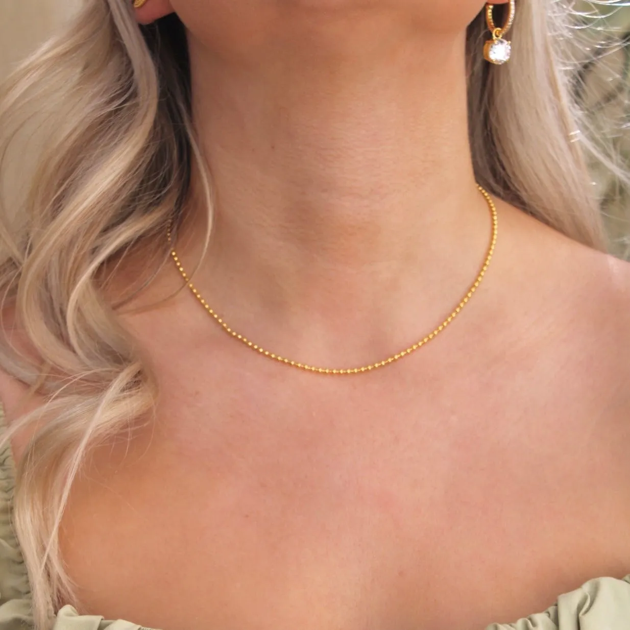 Jaden Mini Beaded Chain Necklace