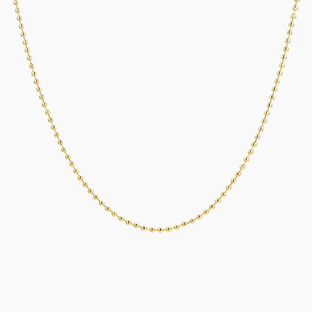 Jaden Mini Beaded Chain Necklace