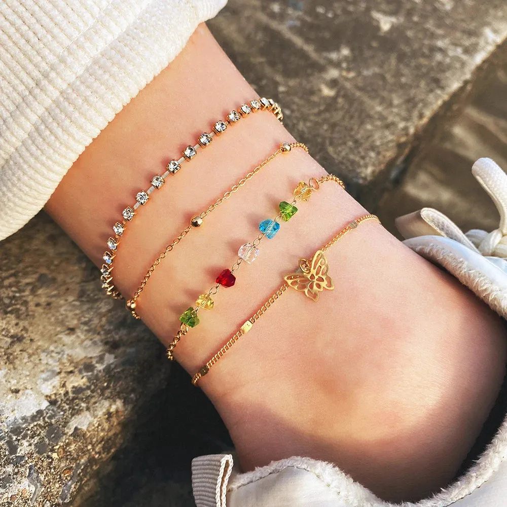 Jewellery - Bohemian Charm Anklet Set - New