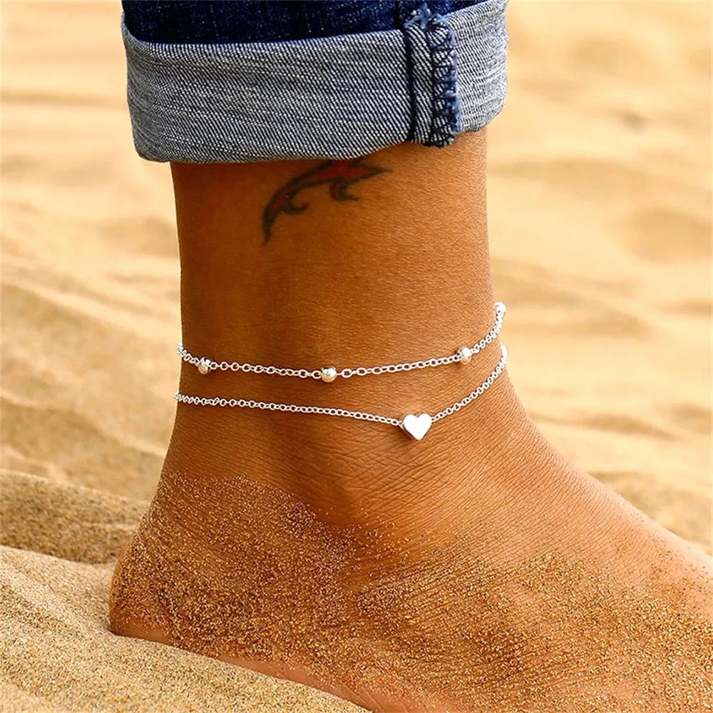 Jewellery - Bohemian Charm Anklet Set - New