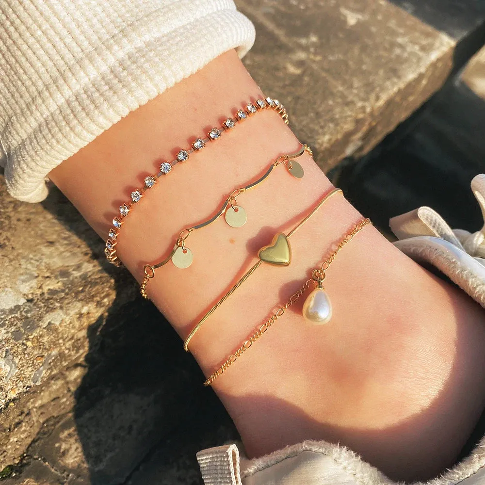 Jewellery - Bohemian Charm Anklet Set - New