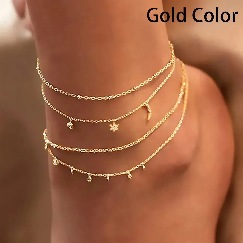 Jewellery - Bohemian Charm Anklet Set - New
