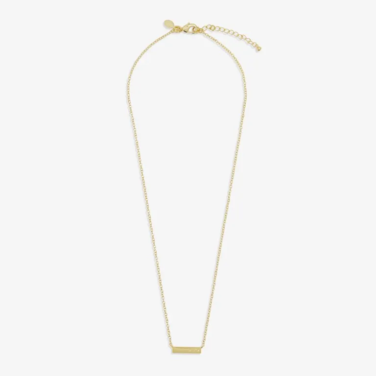 Joma Style Stories Bar Gold Necklace