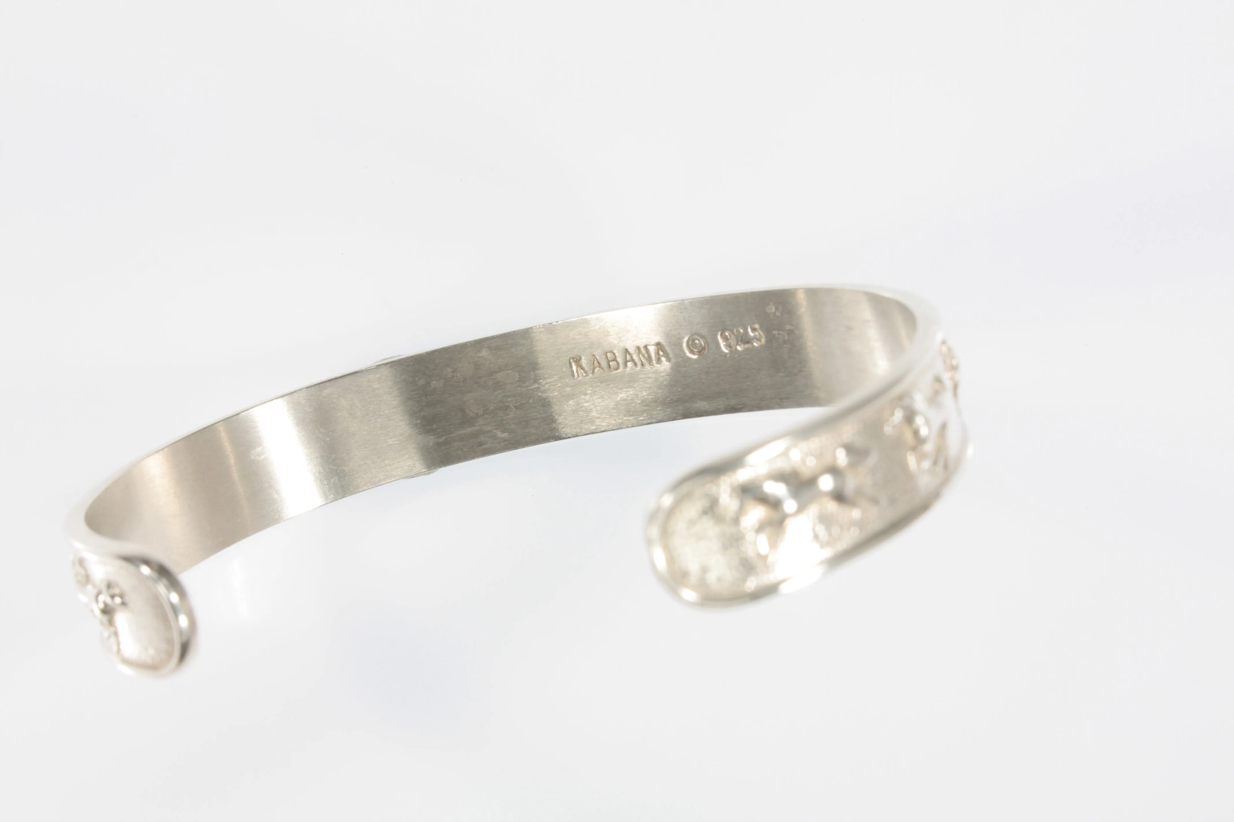 Kabana Galloping Horses Sterling Silver Cuff Bracelet Gorgeous!