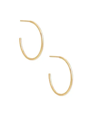 Keeley Small Hoop Earrings In 18k Gold Vermeil
