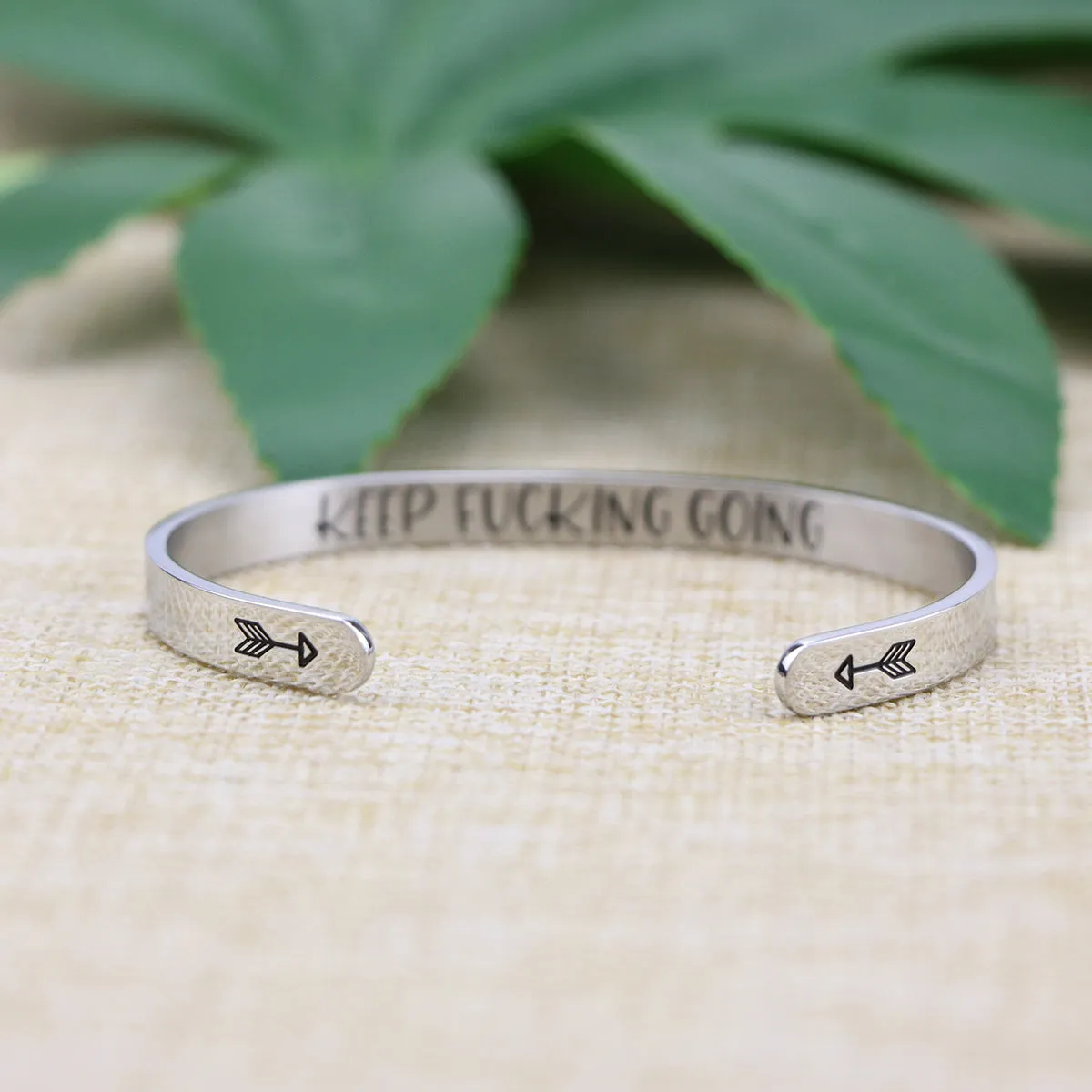 Keep F**king Going Inspirational Bracelets