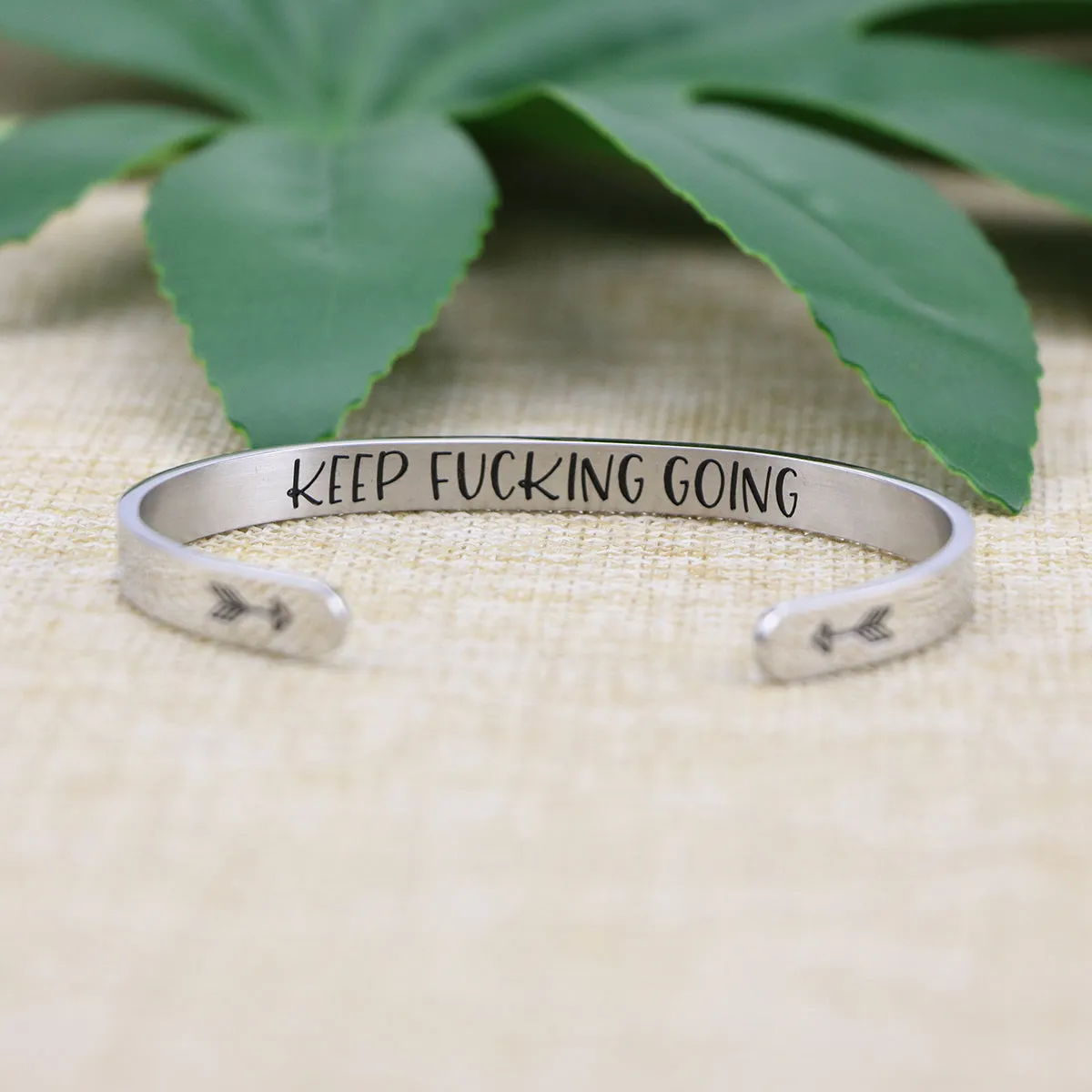 Keep F**king Going Inspirational Bracelets