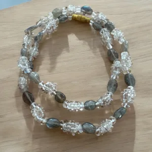Labradorite & Quartz Necklace