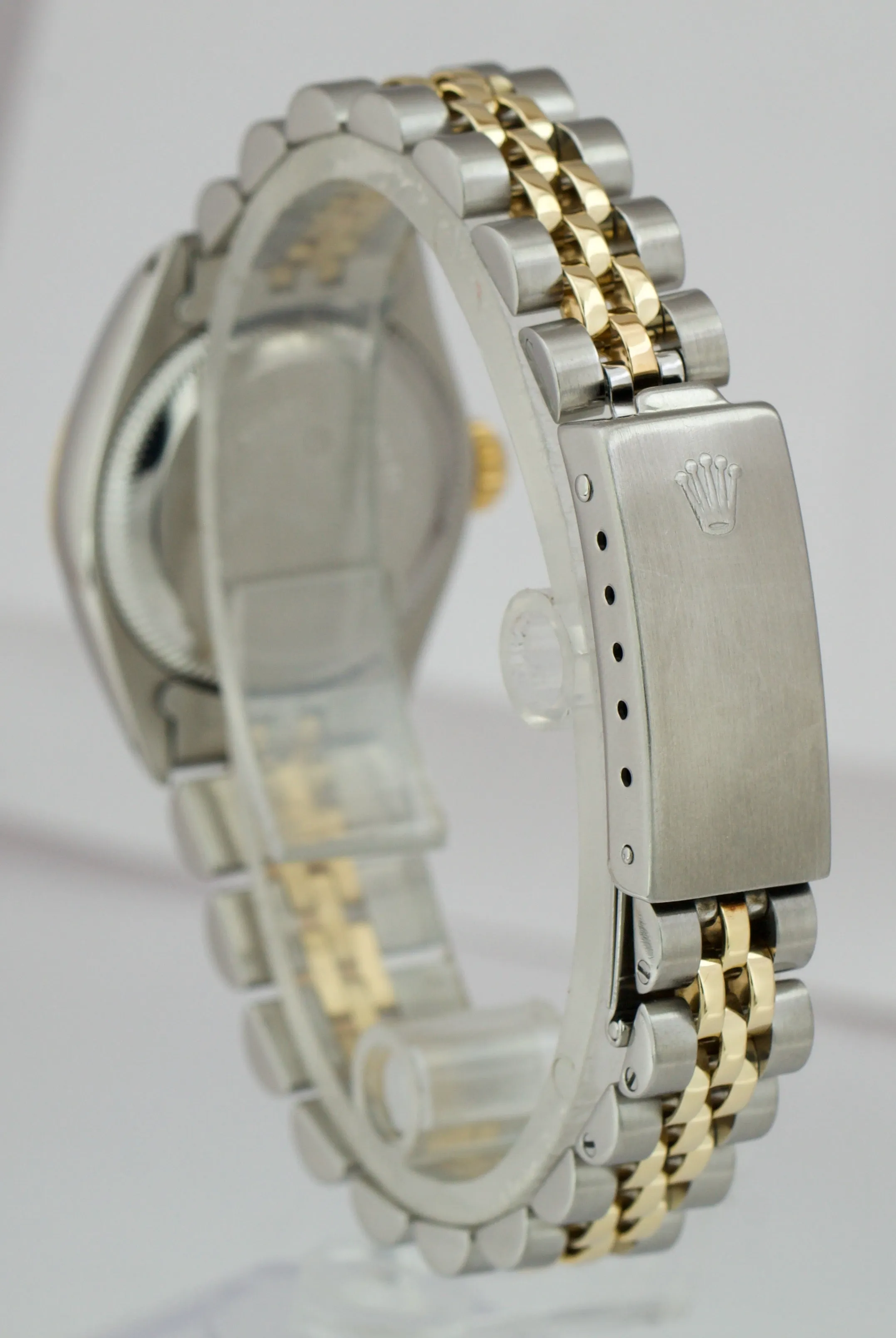 Ladies Rolex Oyster Perpetual 24mm Jubilee Champagne 18K Steel 6719 BOX PAPERS