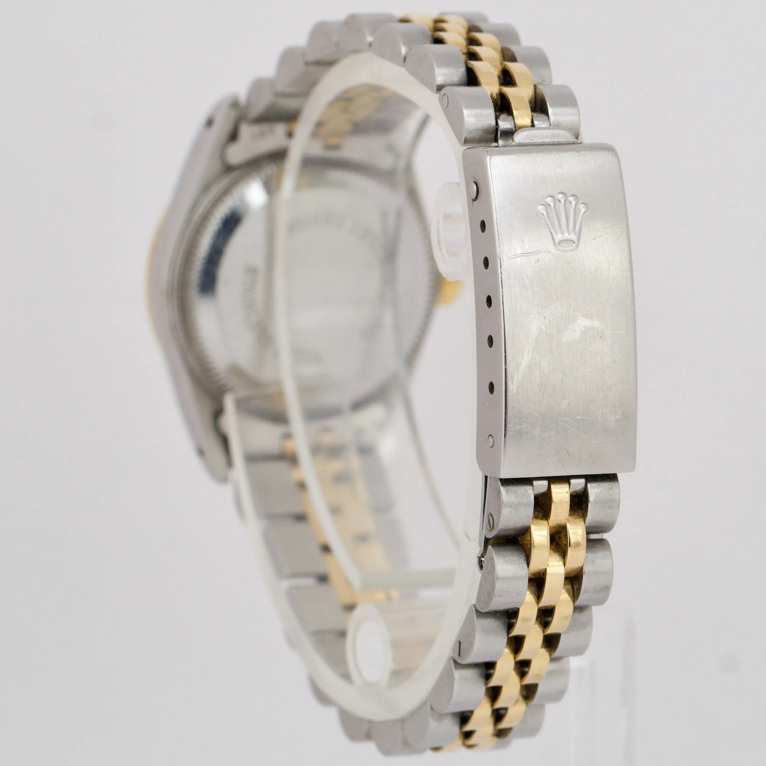 Ladies Rolex Oyster Perpetual 24mm TwoTone Gold CHAMPAGNE Jubilee Watch 67193 BP