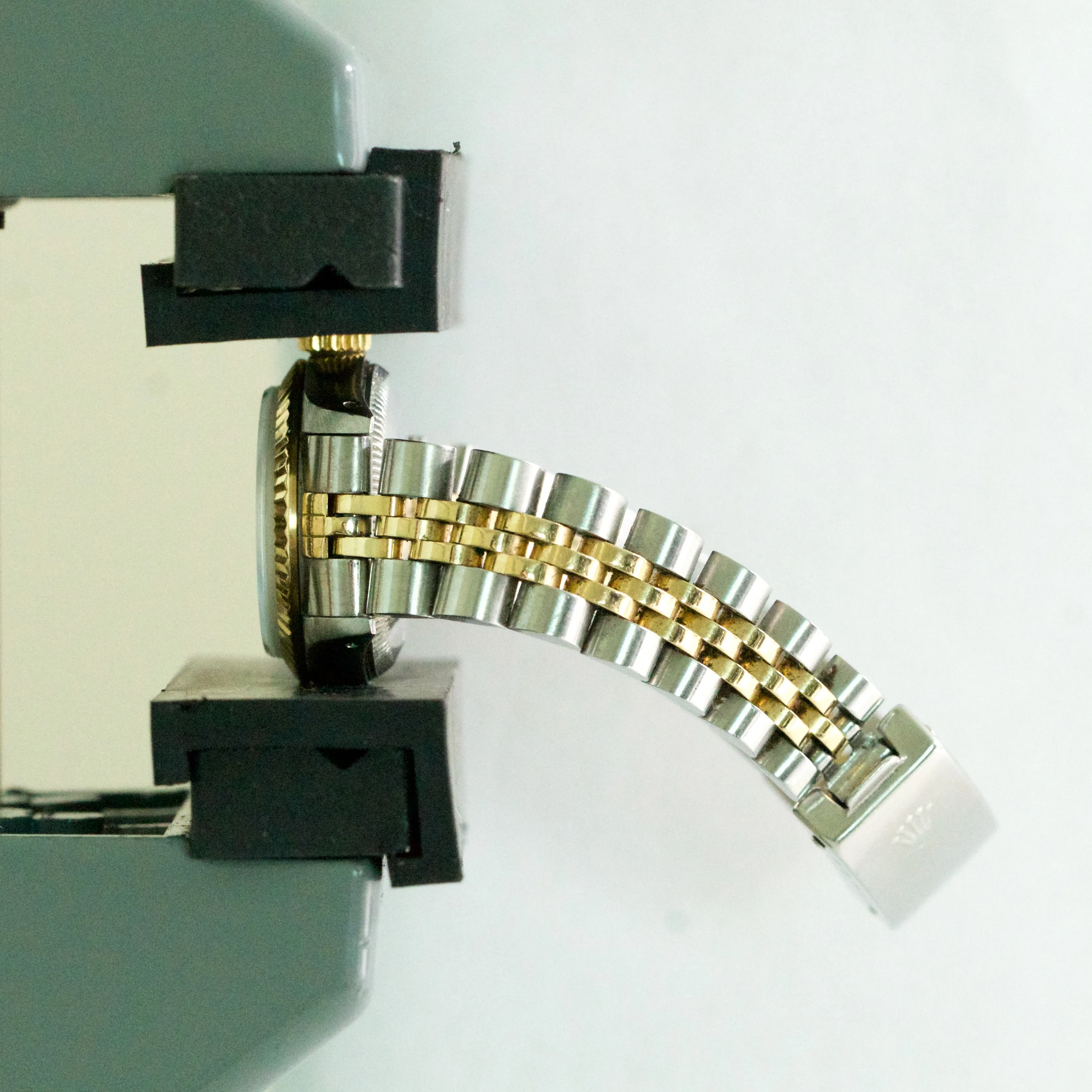 Ladies Rolex Oyster Perpetual 24mm TwoTone Gold CHAMPAGNE Jubilee Watch 67193 BP