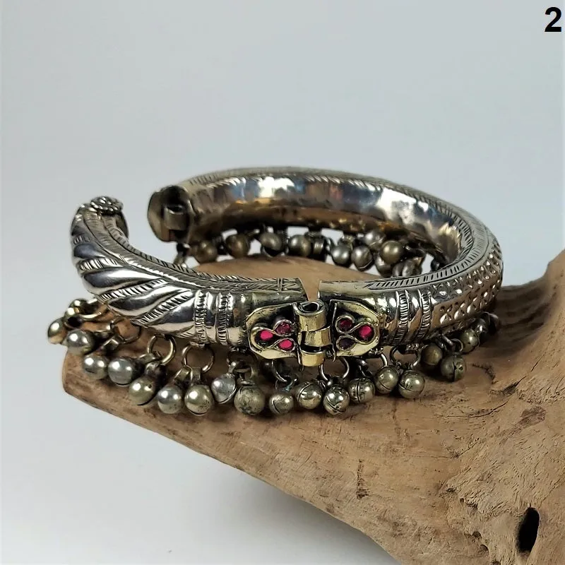 Large vintage Kuchi anklets with miniature bells