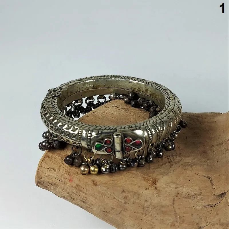 Large vintage Kuchi anklets with miniature bells