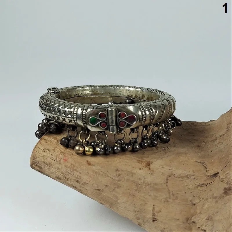 Large vintage Kuchi anklets with miniature bells