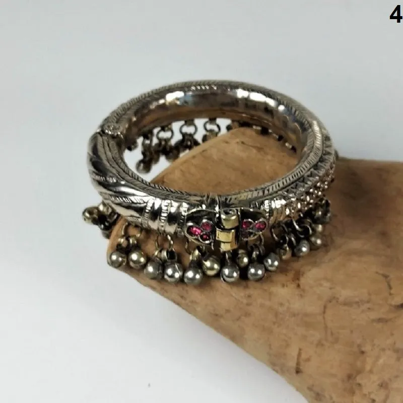 Large vintage Kuchi anklets with miniature bells