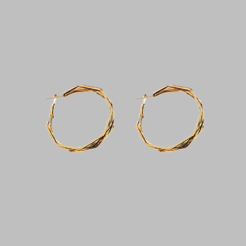 Layered Geometric Hoop Earrings
