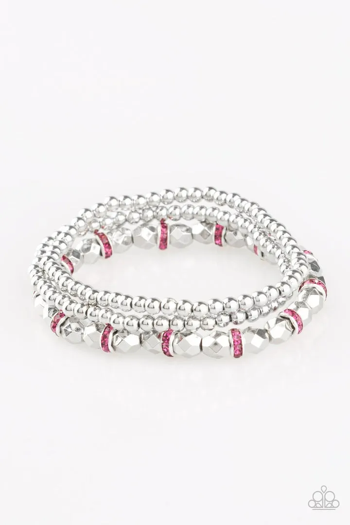 Let There BEAM Light Pink Paparazzi Bracelet