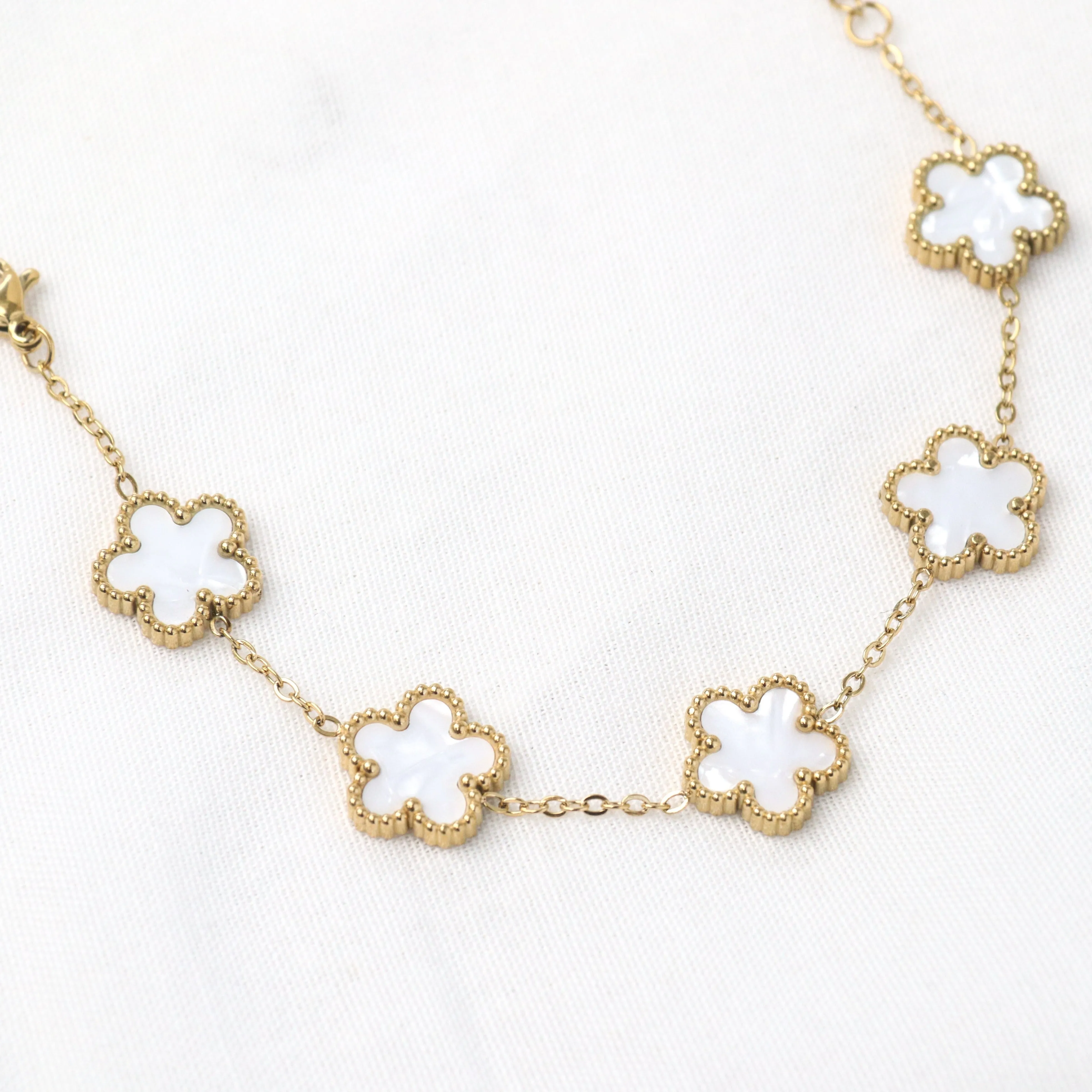 Lily | Flower Stainless Steel 18K Gold Plated Bracelet