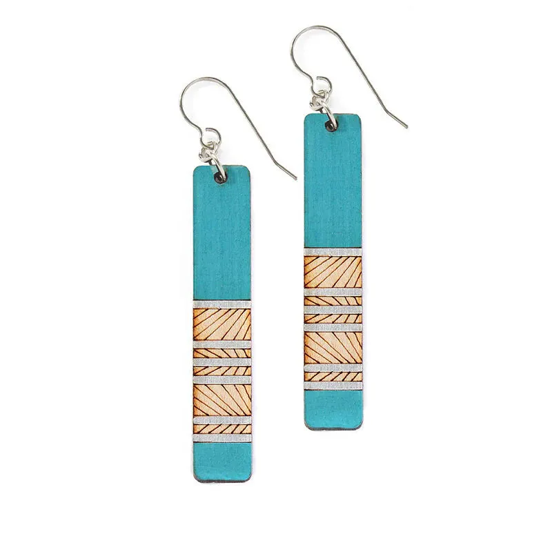 Lines Long Earrings