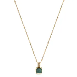 Lucy Williams Square Malachite Necklace