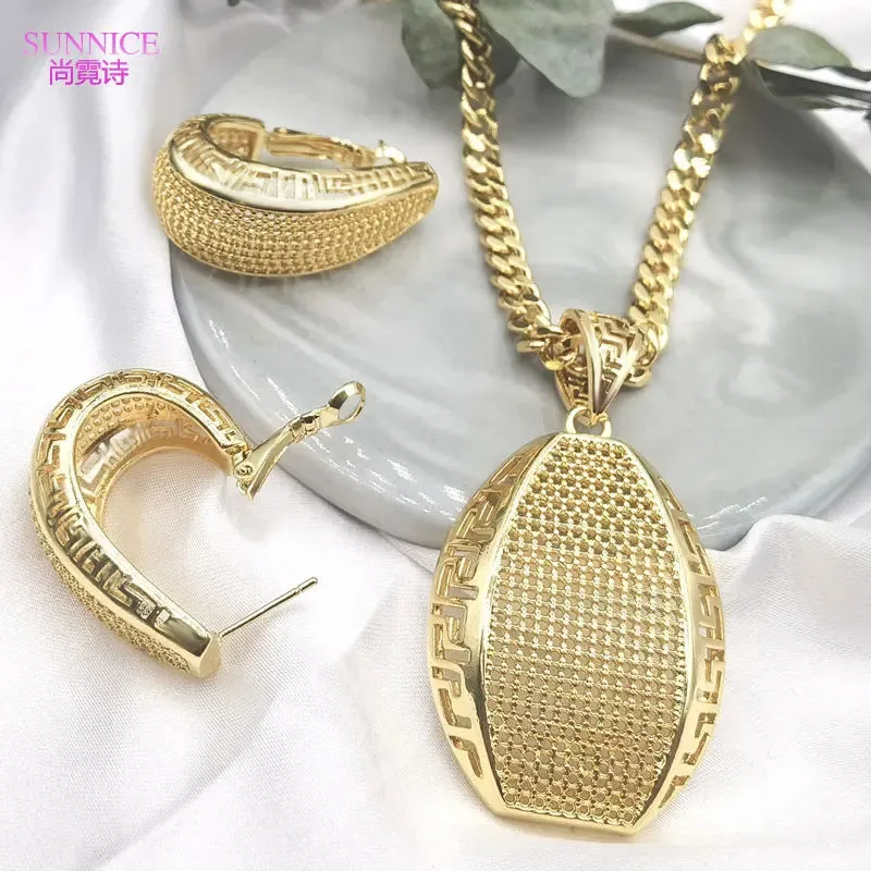 Luxury 18k Gold Plated Jewelry Set