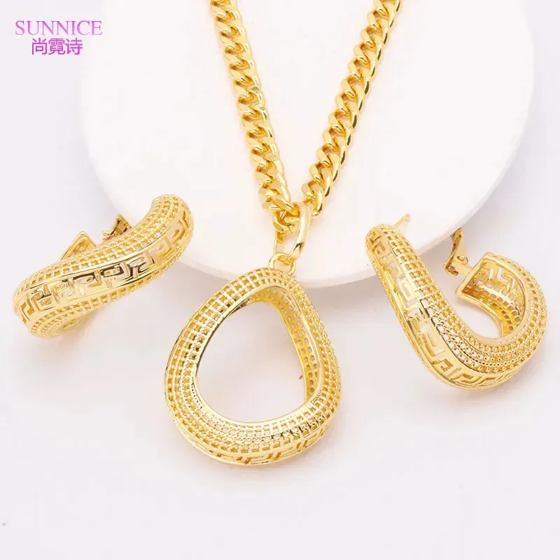 Luxury 18k Gold Plated Jewelry Set