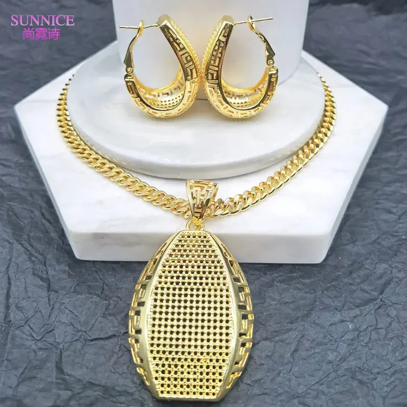 Luxury 18k Gold Plated Jewelry Set