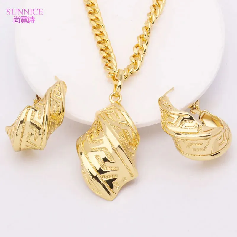 Luxury 18k Gold Plated Jewelry Set