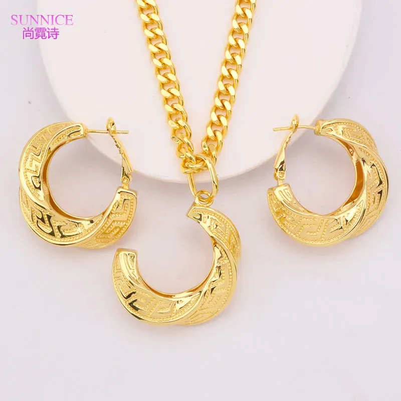 Luxury 18k Gold Plated Jewelry Set