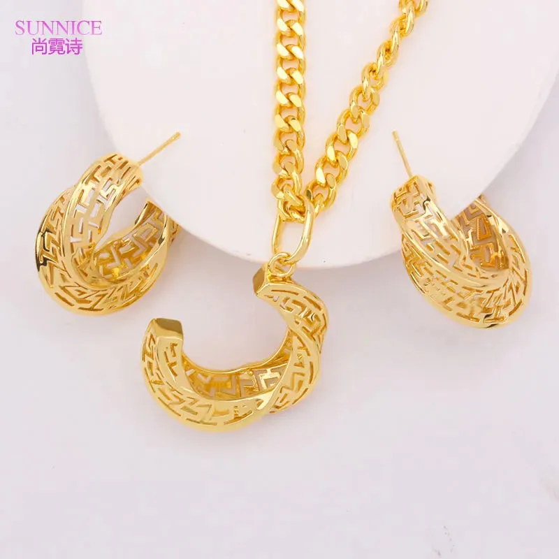 Luxury 18k Gold Plated Jewelry Set