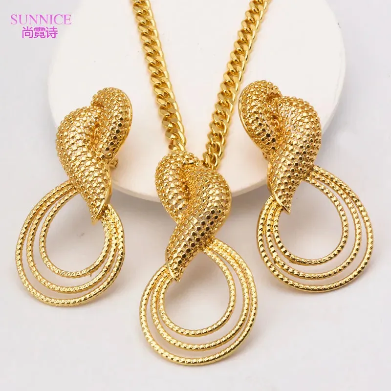 Luxury 18k Gold Plated Jewelry Set