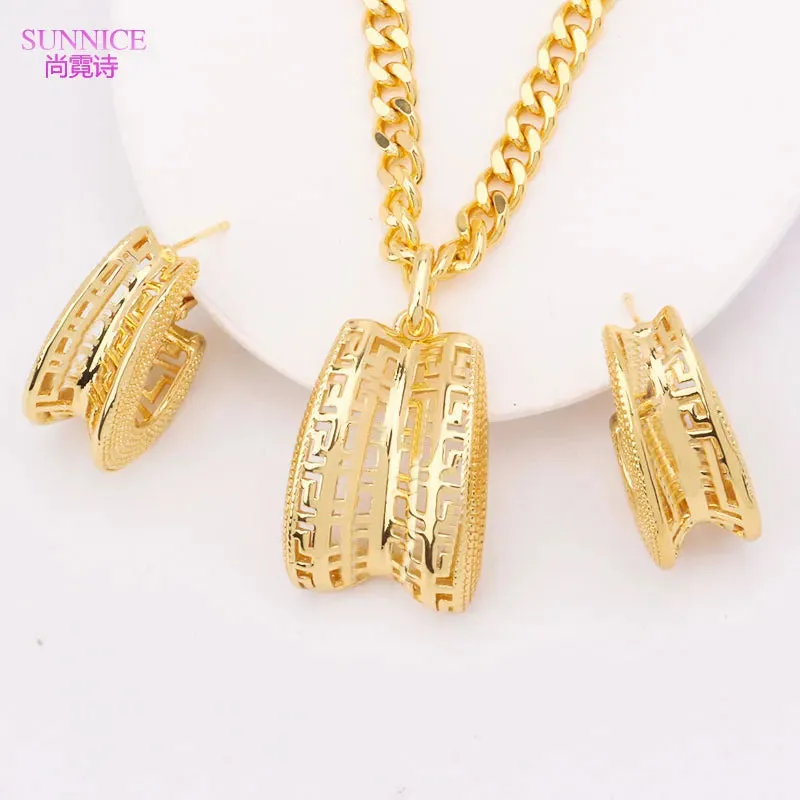 Luxury 18k Gold Plated Jewelry Set
