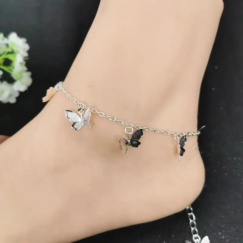 Luxury Modern Elegant Trend NEW Star Butterfly Anklets for Women Bohemian  Anklet Gold Silver Color Chain Jewelry For Hand and Leg