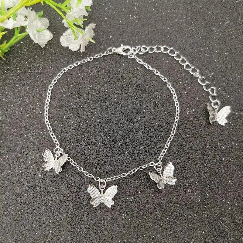 Luxury Modern Elegant Trend NEW Star Butterfly Anklets for Women Bohemian  Anklet Gold Silver Color Chain Jewelry For Hand and Leg