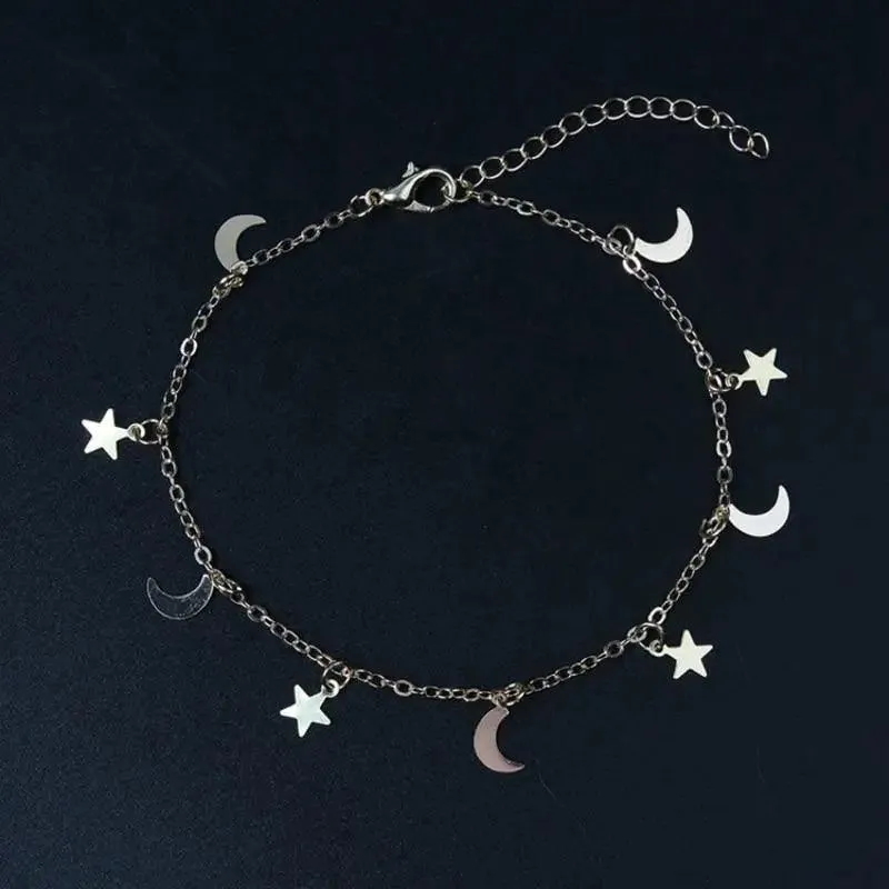 Luxury Modern Elegant Trend NEW Star Butterfly Anklets for Women Bohemian  Anklet Gold Silver Color Chain Jewelry For Hand and Leg