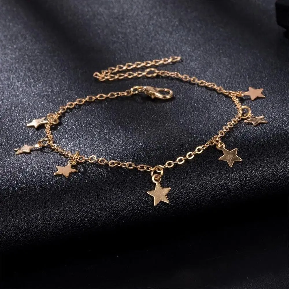Luxury Modern Elegant Trend NEW Star Butterfly Anklets for Women Bohemian  Anklet Gold Silver Color Chain Jewelry For Hand and Leg