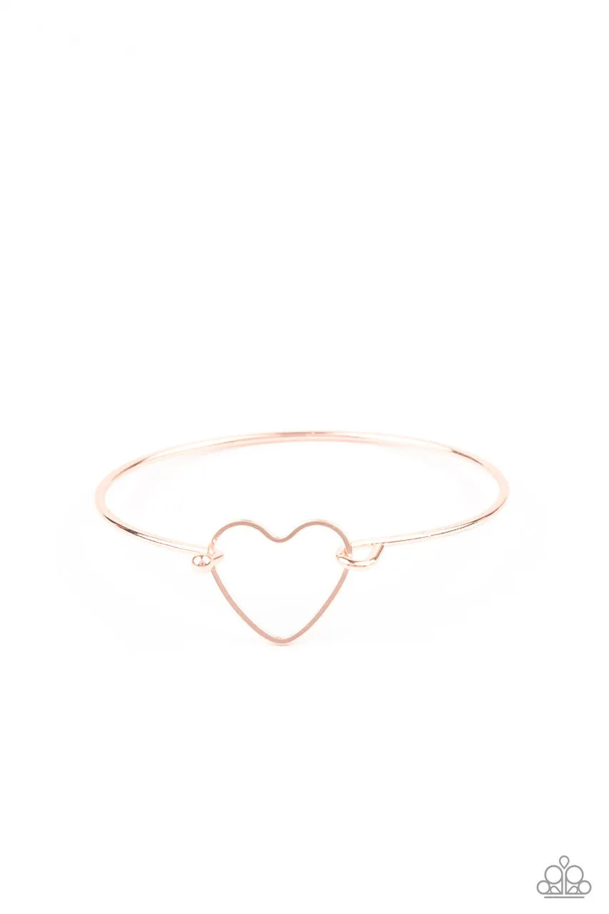 Make Yourself HEART Rose Gold Paparazzi Bracelet