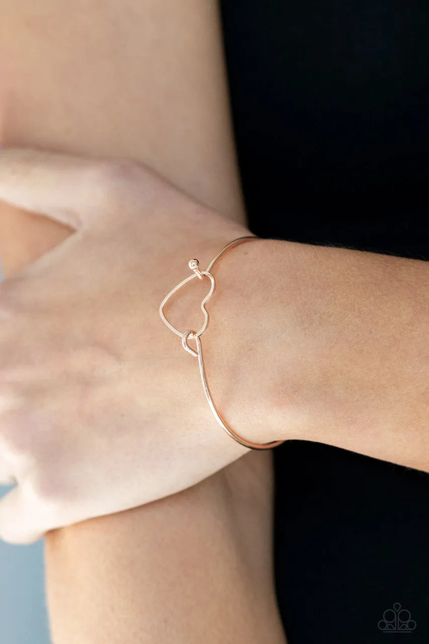 Make Yourself HEART Rose Gold Paparazzi Bracelet