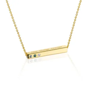 MantraBar "Calm; Change; Courage" Horizontal Bar Pendant