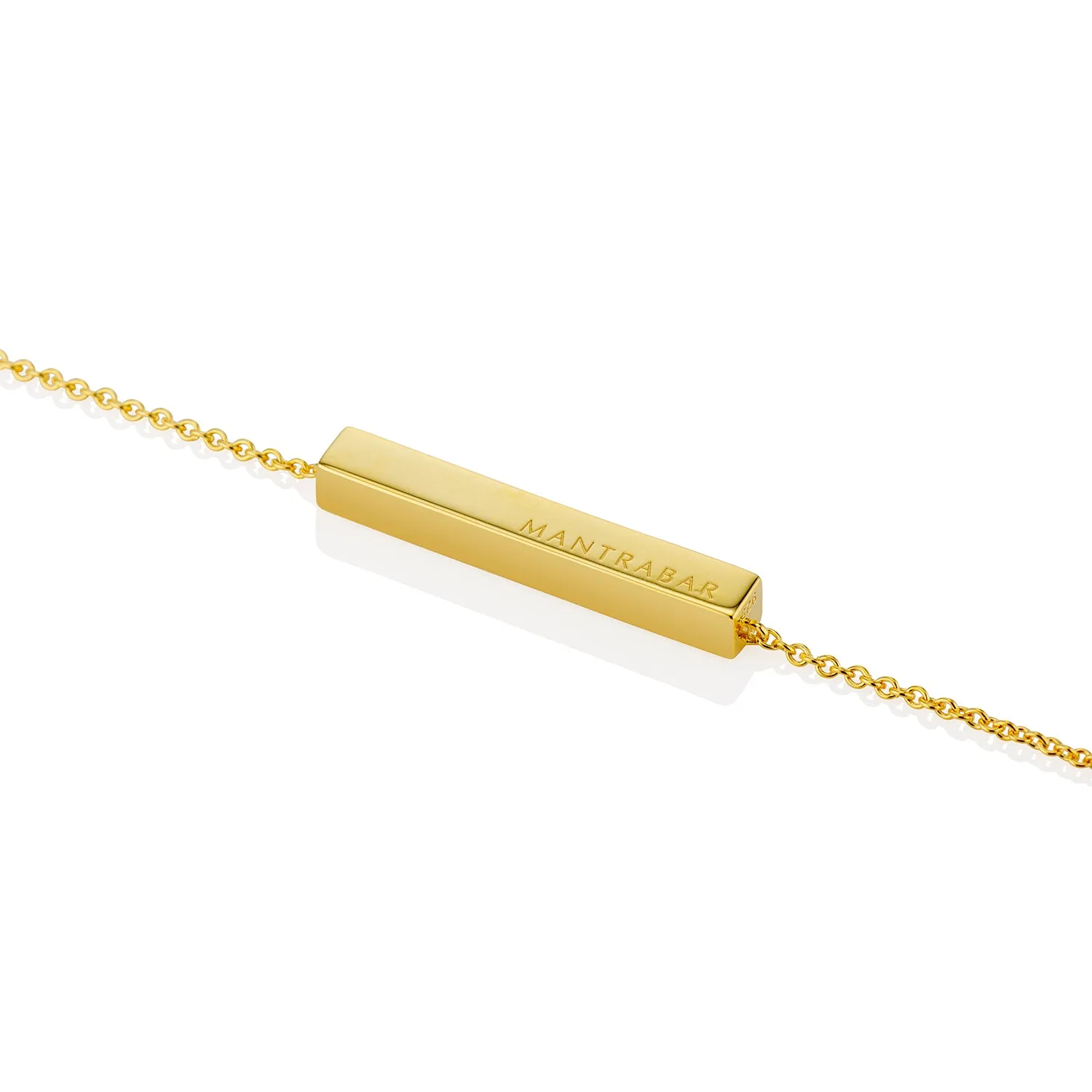 MantraBar "Healing, Courage, Joy" Horizontal Bar Pendant
