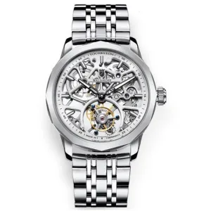 Manufaktur Waldhoff Vanguard V8 Tourbillon Diamond Silver