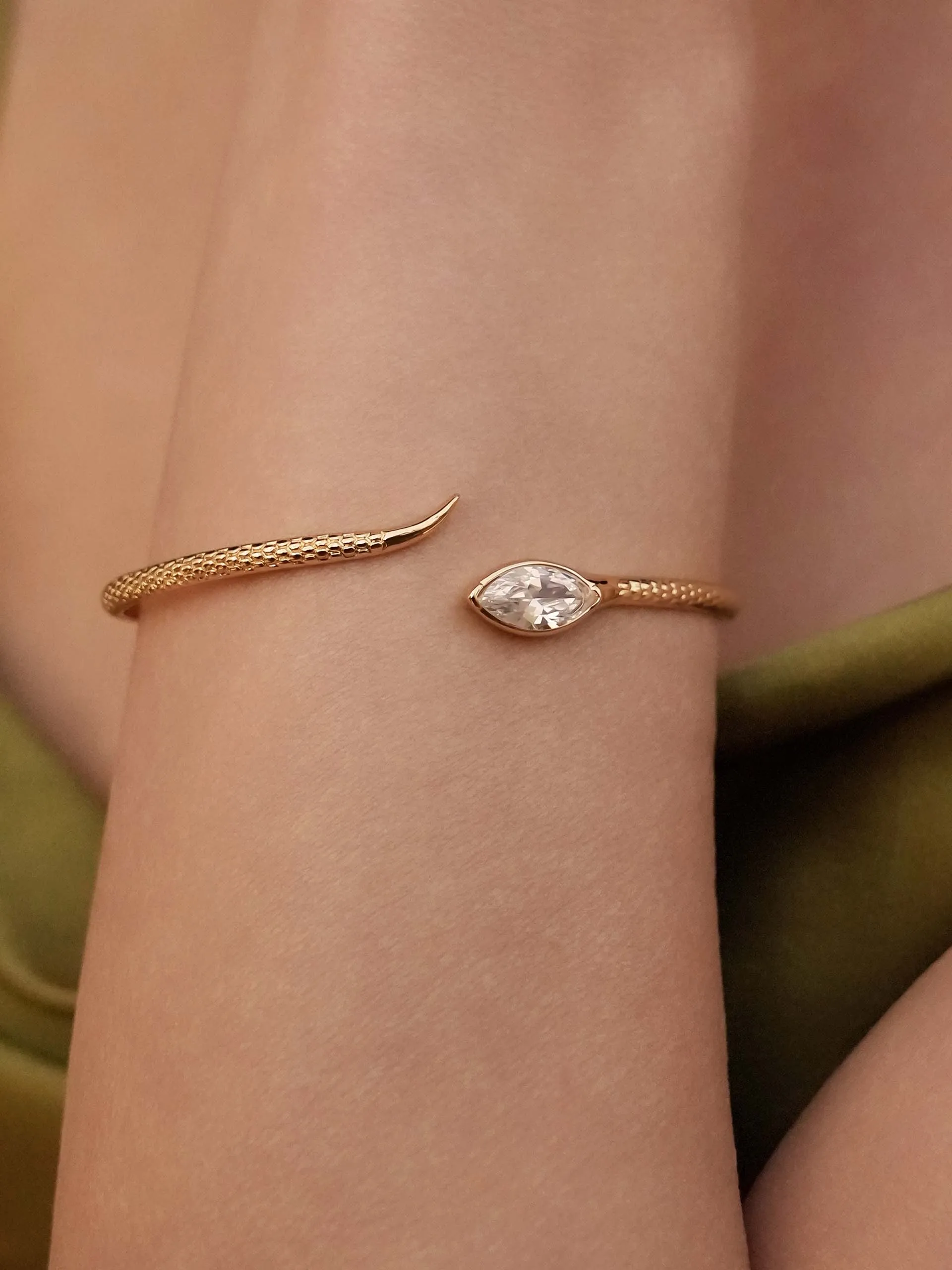 Marquise Crystal Cuff