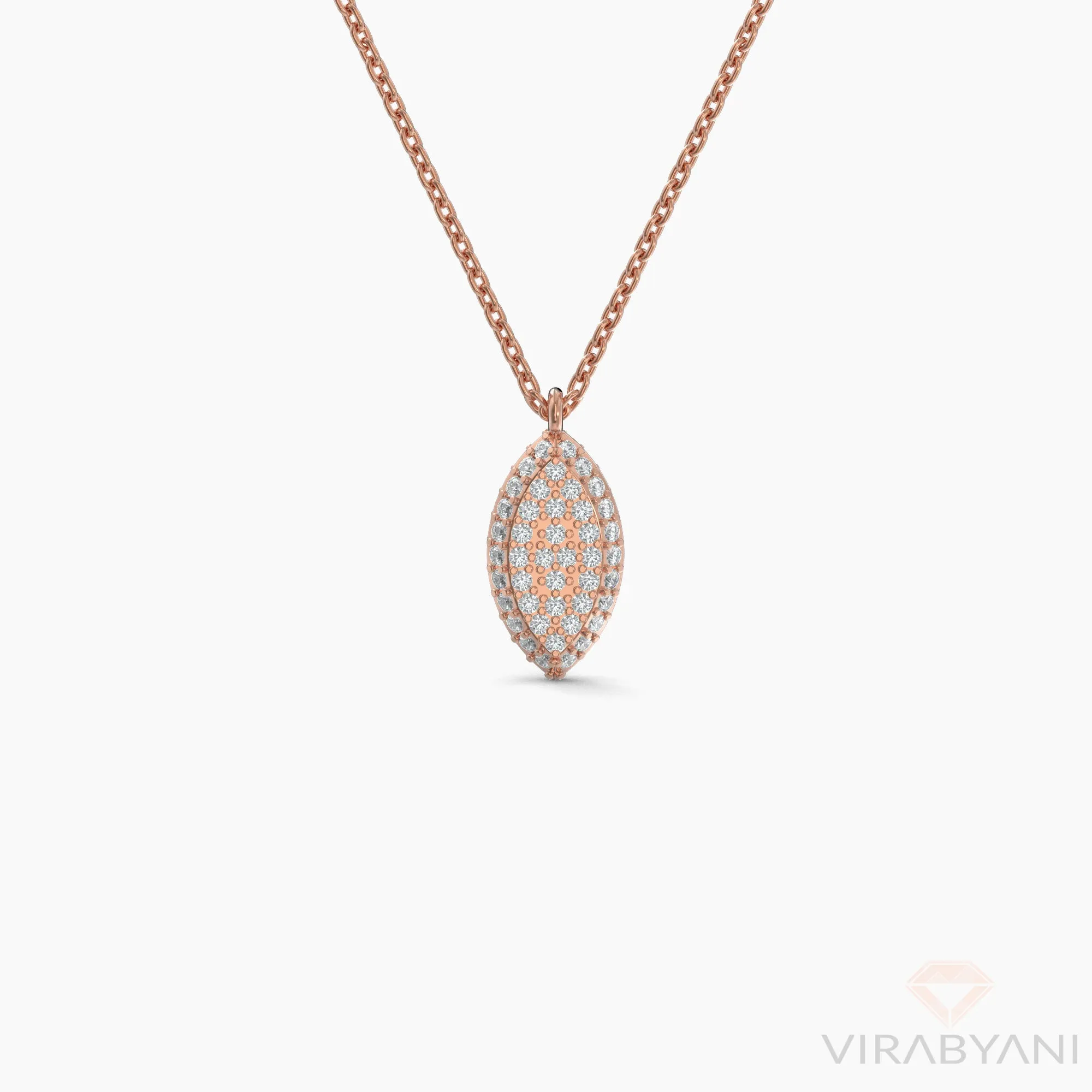 Marquise Shaped AMoré Pavé Necklace With 0.35ct. Diamonds